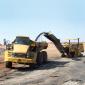 Caterpillar dump tuck being loaded up 