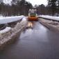 Snow Plough clearing snow and ice