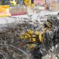Hydraulic breakers at work