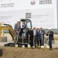 A silver spade ceremony marks the start of construction at the new Wacker Neuson plant