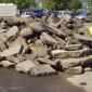 Pile of broken concrete