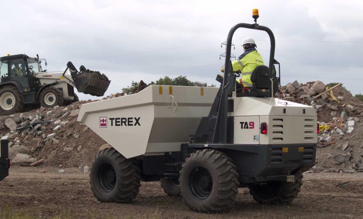 Terex Construction’s TA9 site dumper. It will feature JCB EcoMAX Stage IIIB/Tier 4 Final-compliant engines Terex Construction dumpers will feature JCB EcoMAX turbo-charged diesel engines