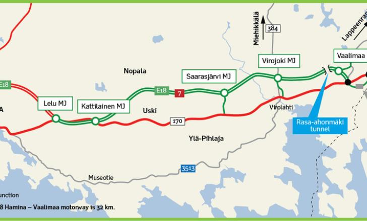 The new highway will be an important link for Finland new highway in Finland