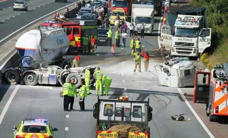 Quick, before it sets! (courtesy of Highways England) Quick, before it sets, Highways England
