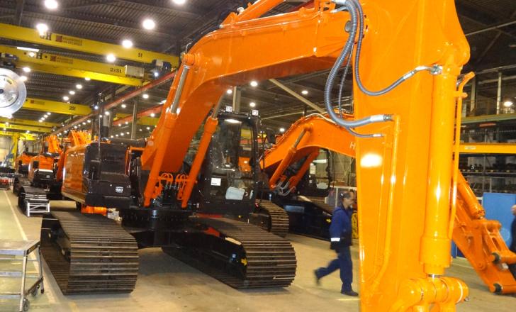 Hitachi is reorganising its European manufacturing operations in a bid to boost capacity Hitachi machine