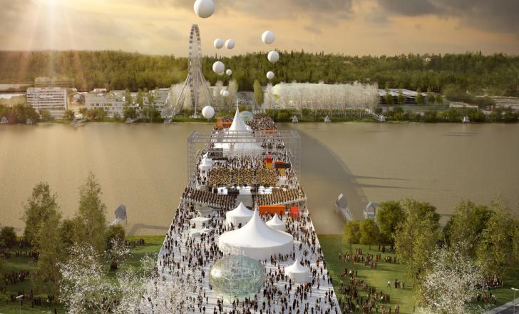 The proposed Simone Veil Bridge in Bordeaux (photo courtesy of OMA REM Koolhaas-Clement Blanchet Architects) Simone Veil Bridge