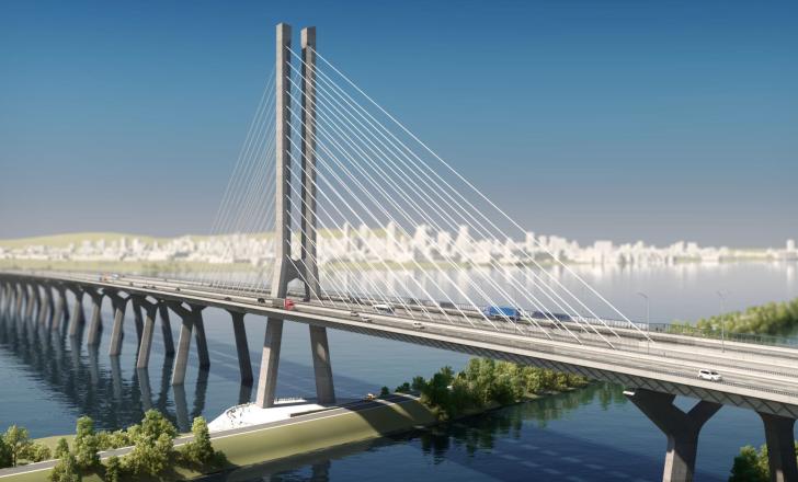 Montreal’s Champlain Bridge: on schedule, so far, with 65% complete and opening set for December (photo courtesy Signature sur le Saint-Laurent Construction S.E.N.C.) PIC - 1.jpg