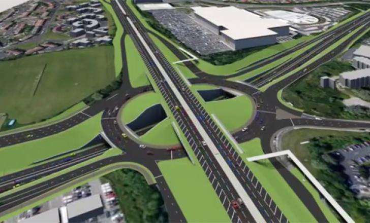 Down she goes: the A19 highway is now underneath the Silverlink roundabout and A1058 Coast Road Computer generated footage.jpg