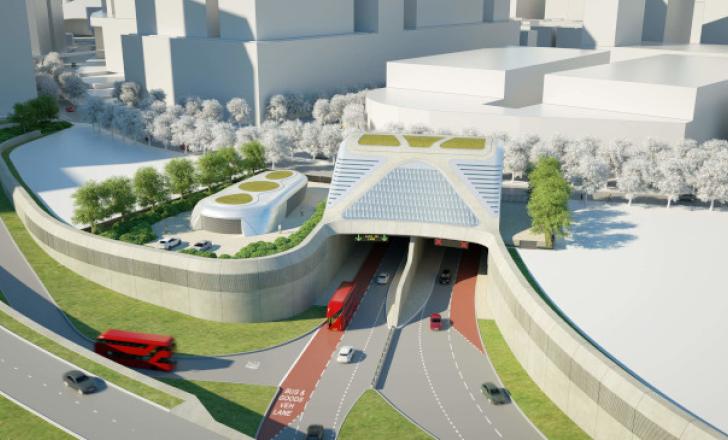 Greenwich portal: Silvertown tunnel will be the UK’s first major road tunnel with a dedicated bus lane in both directions JAN-UK-SilvertownTunne-PIC 1.jpg