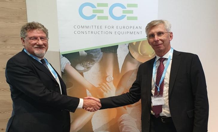 Niklas Nillroth (right) succeeds Enrico Prandini as president of CECE. Source: CECE CECE-president