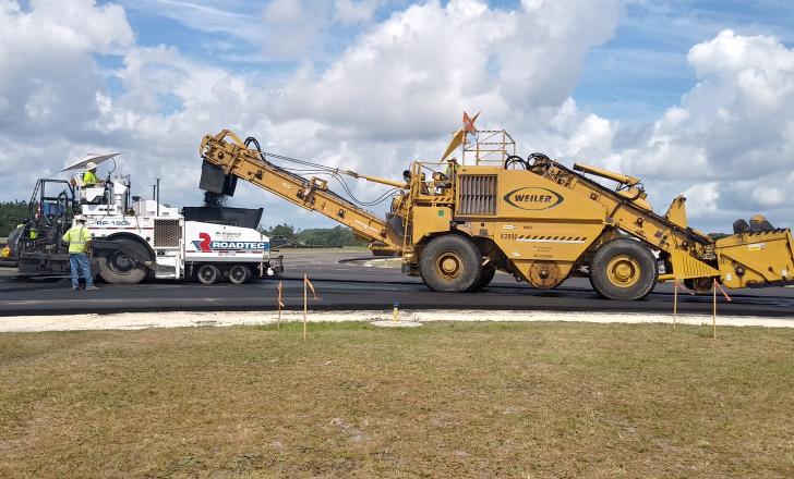 Jacksonville’s Herlong Recreational Airport (HEG) now features a high quality runway and taxiways - image © Courtesy NAPA/Preferred Materials Inc, A CRH Co