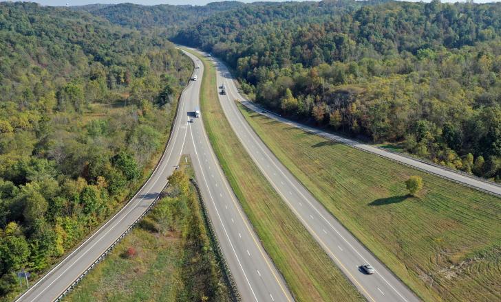 Contractor Shelly & Sands won a NAPA award for its work on I-77 in Ohio – image © Courtesy NAPA/Shelly & Sands