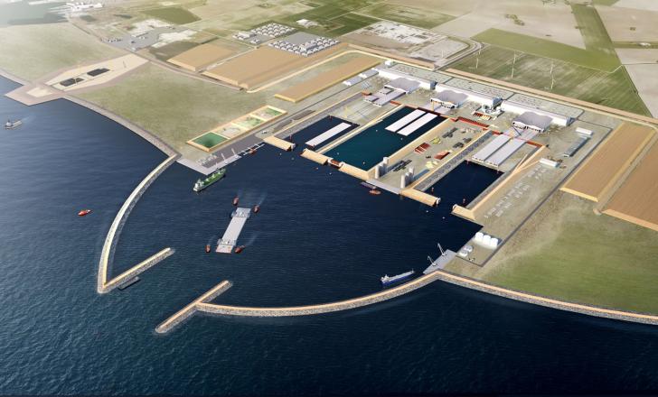 Rødbyhavn work harbour will be one of Denmark’s largest factories (image copyright Fermen A/S)
