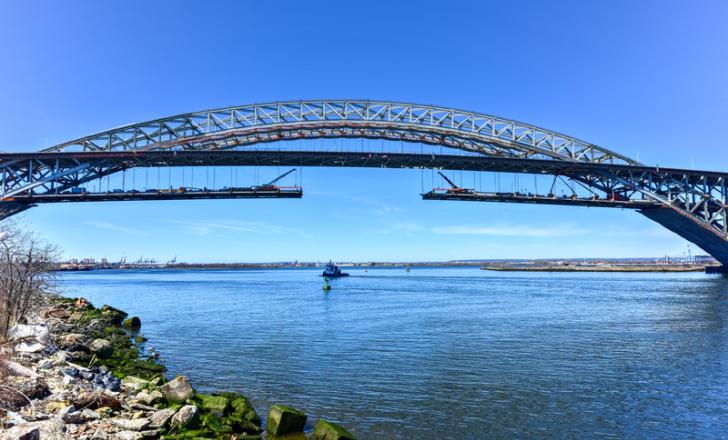 The Bayonne Bridge project in the US has won a major engineering award for the complex project, which involved raising the deck to increase clearance - image © courtesy of Demerzel21, Dreamstime.com