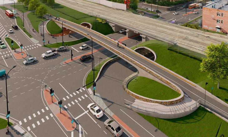New Riia-Vaksali intersection to make cycling and walking more pleasant (image courtesy City of Tartu)