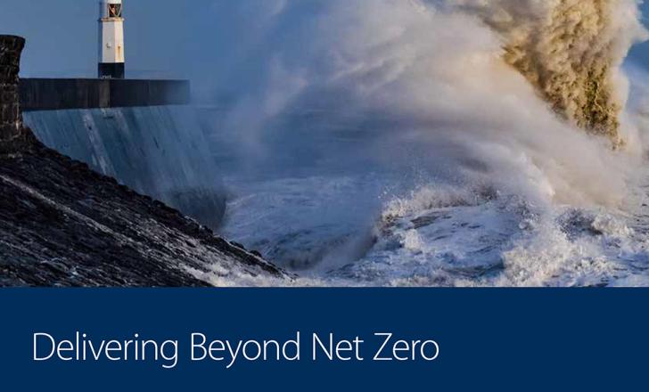 The cover of the UK Concrete 'Delivering Beyond Net Zero' publication The cover of the UK Concrete