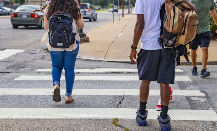 Road safety is paramount, particularly for youngsters – image courtesy © Susan Vineyard, Dreamstime.com
