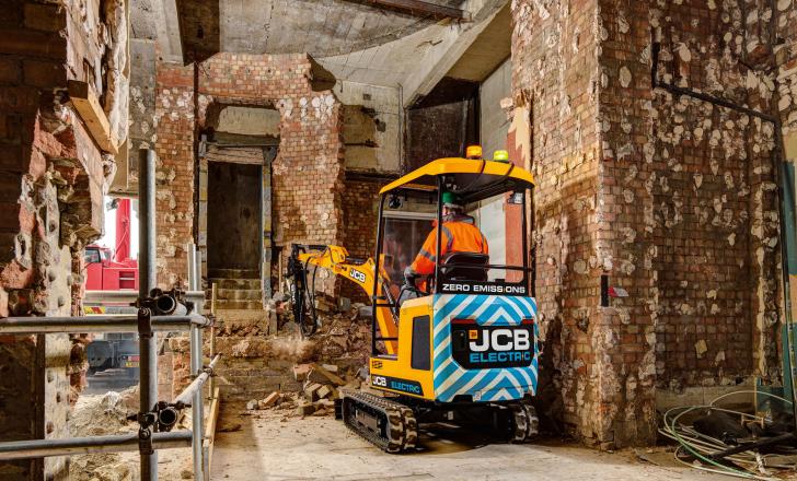 JCB has won a major engineering award for its innovative electric mini excavator