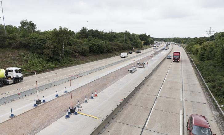 Contractor McCann is working on the project to upgrade the M27 in Southern England