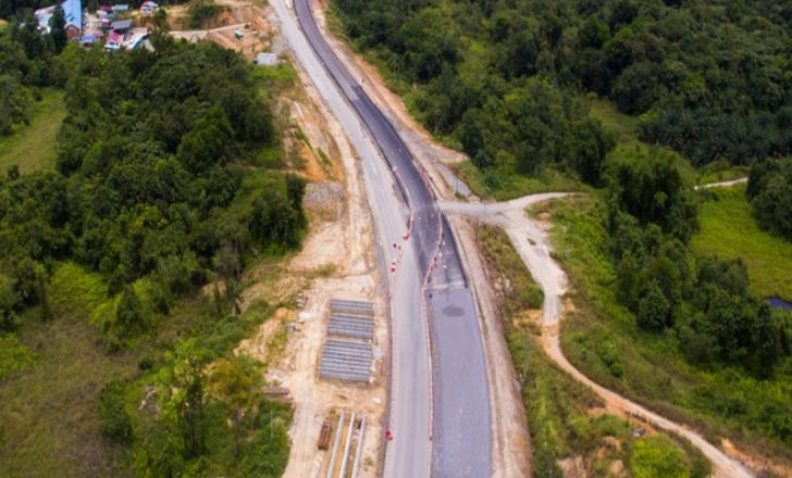 The Pan Borneo Highway in Sarawak, Malaysia is an important route for the country