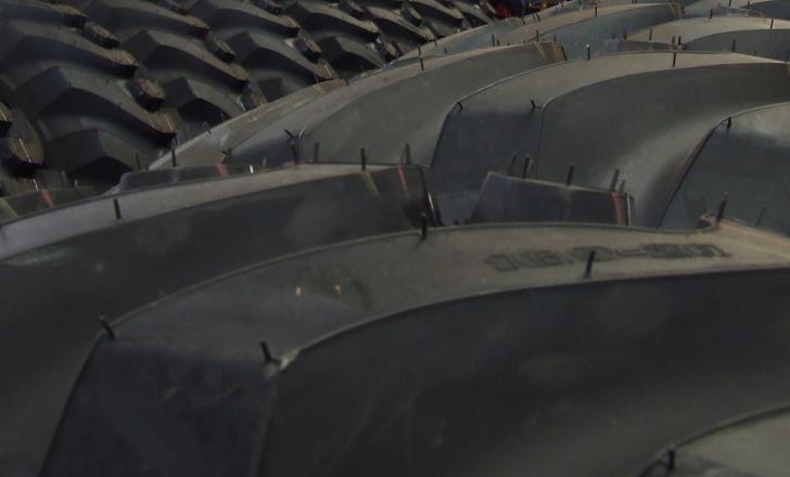 Once tyres have reached the end of their working life, they could be ground down to produce crumb rubber for use in construction - image © courtesy of Mike Woof
