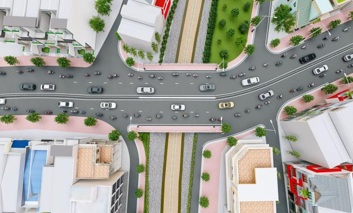 Artist’s impression of the improved Hang Ngoai Bridge (image courtesy of the Ho Chi Minh City Management Board of Investment and Construction of Traffic Projects)
