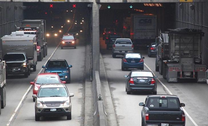 Construction of the existing four-lane tunnel began in 1957 and it opened in 1959 (image courtesy of BC government)