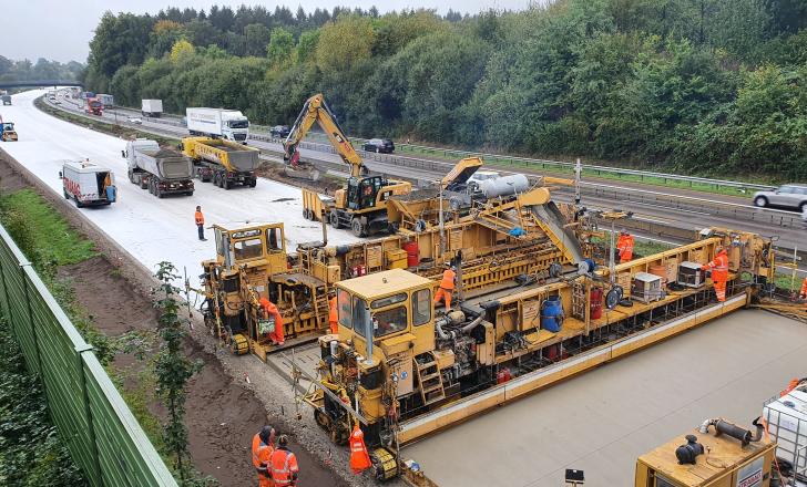 Johann Bunte and STRABAG will widen a section of the A1 Autobahn in Germany image © courtesy of STRABAG