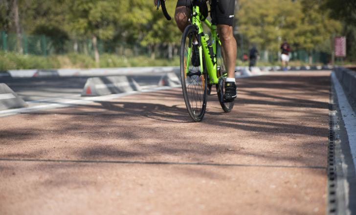 Amanco Wavin supervised installation of the PlasticRoad bicycle path in Mexico City's Chapultepec Forest - Bosque de Chapultepec (image courtesy Orbia)