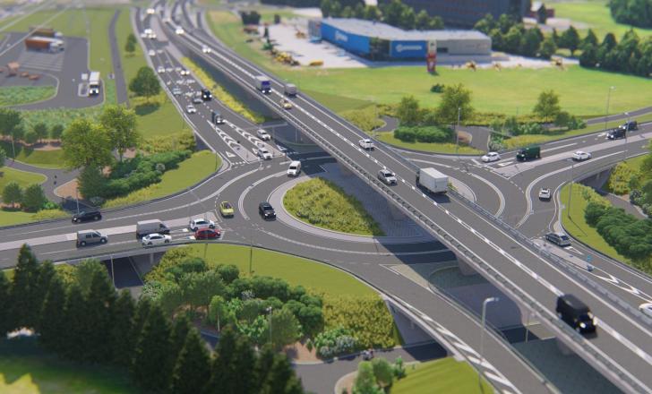 Western Tartu Bypass, second stage: 2.5km of state roads rebuilt, 2km of city roads reconstructed and 2.4km of new city streets (image courtesy Transpordiamet/Estonian Transport Administration)