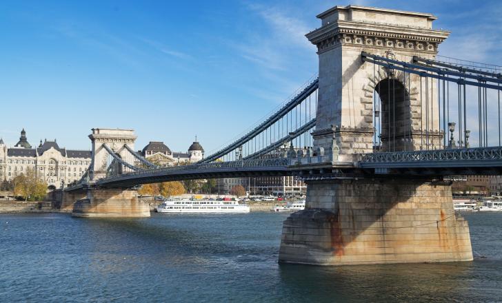 The Széchenyi Chain Bridge is named after István Széchenyi, a major supporter of its construction between 1839 and 1849 (photo © Mikhail Markovskiy/Dreamstime)