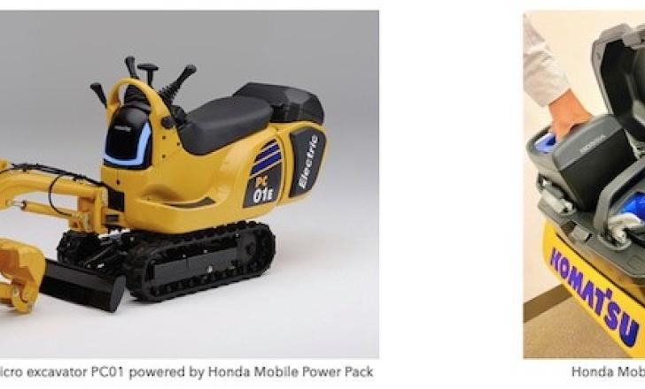 Komatsu and Honda are now working together to introduce electric compact excavators