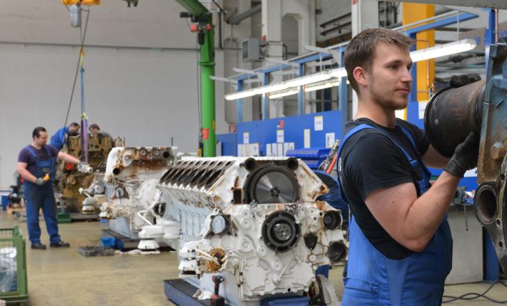 Rolls-Royce will create a Remanufacturing and Overhaul Regional Center at its mtu Aiken manufacturing facility in US, similar to operations at the company’s plant in Magdeburg, Germany, as seen here (image courtesy Rolls Royce Power Systems)