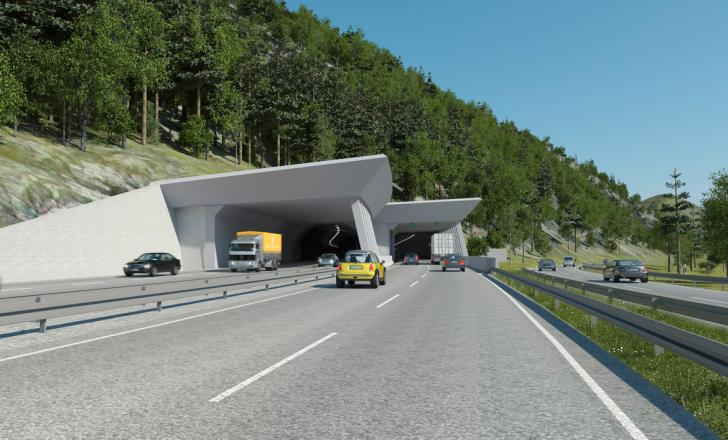 Completion of the Auerberg Tunnel is expected in 2023 (image © Rakete GmbH mit ABD Südbayern - Rakete GmbH with Southern Bavaria Highway Authority)