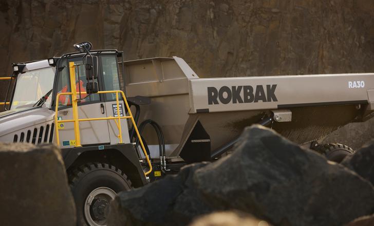 No looking back for Rokbak, as the former Terex trucks will now sport a new livery