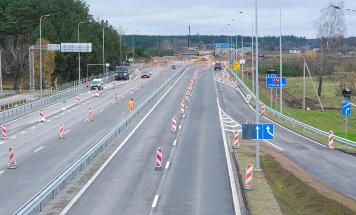 Reconstruction of Vilnius-Utena highway is set start in 2023 (image courtesy of The Lithuanian Road Administration)