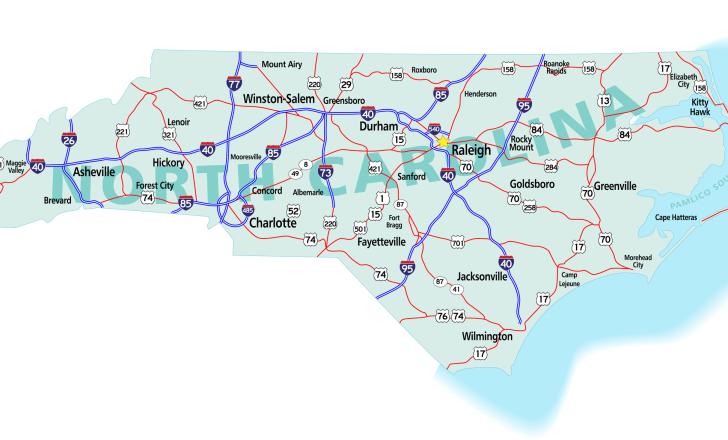 Lane Construction will carry out widening work on I-40 to the west of Durham in North Carolina – image courtesy of © Stacey Lynn Payne, Dreamstime.com
