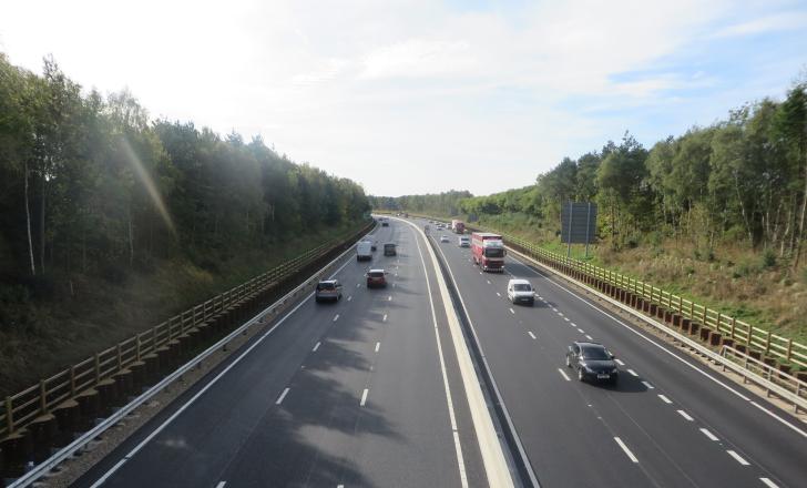 An important road widening project has been completed in the UK ahead of schedule - image courtesy of Balfour Beatty