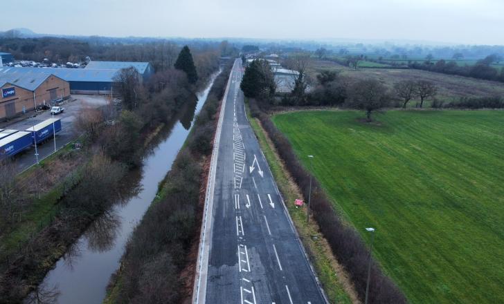An important road upgrade is complete in Cheshire in the UK