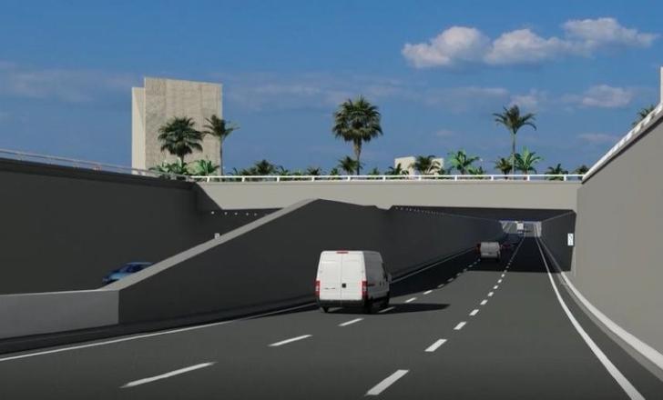 A new cut and cover tunnel project is being built in Ivory Coast
