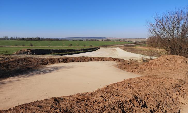 Earthmoving work is underway for the upgrade of the B247 road in Germany
