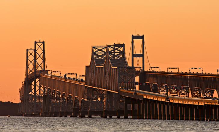 A new bridge is planned for Chesapeake Bay that will be located close to the existing structures – image courtesy