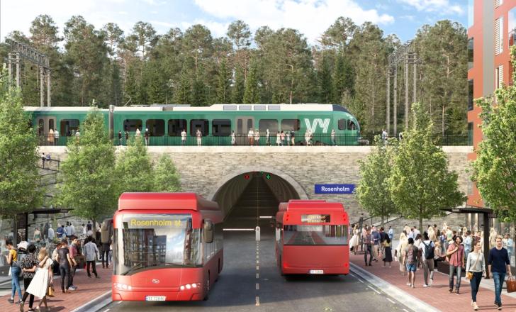 OBOS - Oslo Bolig Og Sparelag - says the tunnel would be paid for by the developers, according to a report in the Norwegian business newspaper Byggeindustrien (image courtesy Blår)