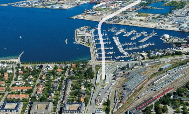 Sections for the 1.4km cut-and-cover tunnel will be built in-situ (mage courtesy Danish Road Directorate / Vejdirektoratet)