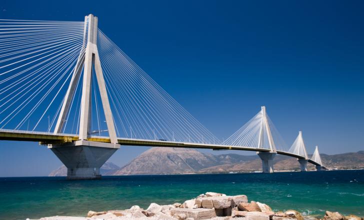 VINCI has increased its stake in the Rion–Antirion Bridge in Greece – image courtesy of © Ollirg | Dreamstime.com