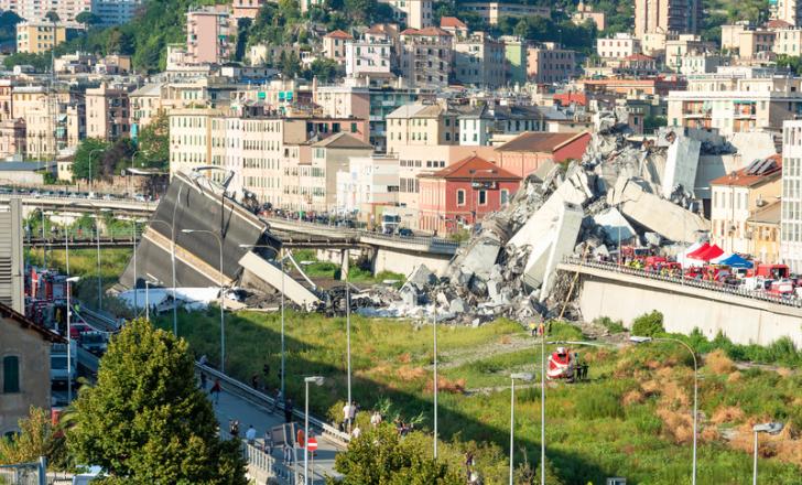 Condition monitoring sensors for bridges in Italy are being set up to avoid fatal accidents such as the collapse of the Morandi Bridge in Genoa (© Nazario Di Mauro/Dreamstime)