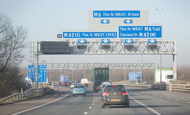 Time for a “visual enhancement” for main road gantries in England (image courtesy National Highways/RIBA)