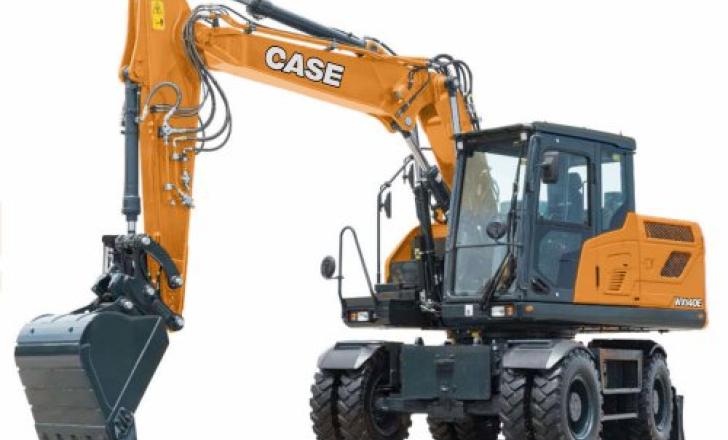 The line-up will include the conventional tail swing WX140E (image courtesy of Case)