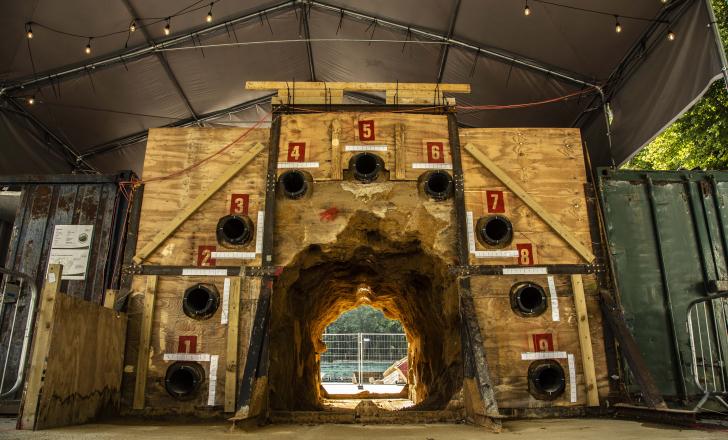 HyperTunnel recently unveiled what it says is the world’s first entirely robot-constructed underground structure, built at the company’s R&D facility near London (image courtesy hyperTunnel/University of Birmingham)