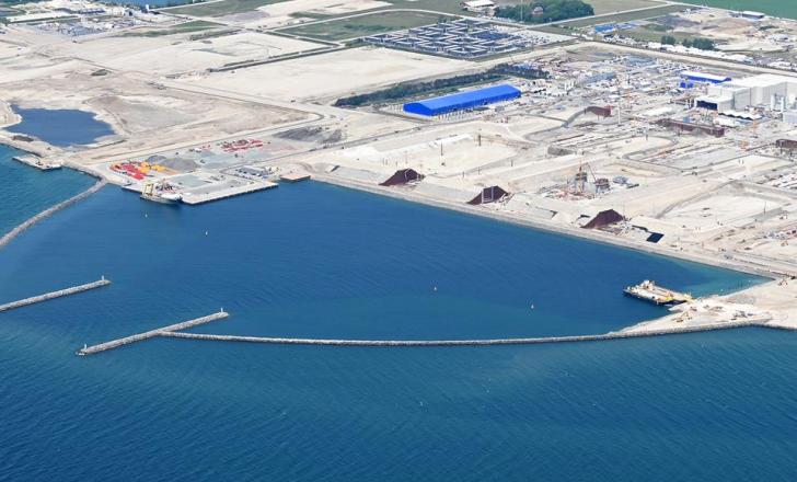 The tunnel element factory on Lolland island could be around for many years after the Fehmarnbelt project is finished (image courtesy Fehmarn/ Sund & Bælt)